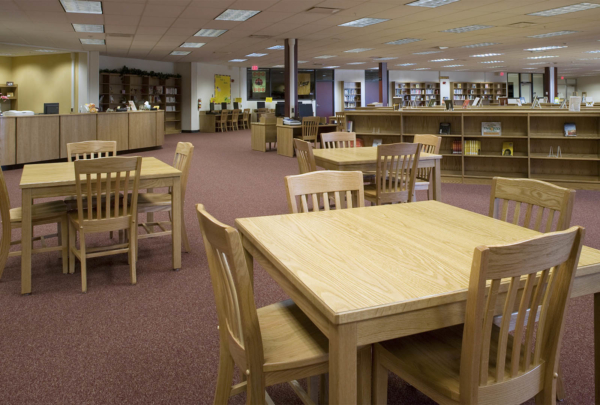 Interior photo of Astronaut High School Library