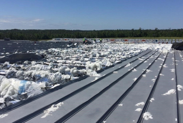 Storm damage to Nestle Waters facility