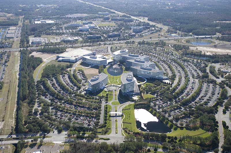 Aerial view of Blue Cross & Blue Shield Campus