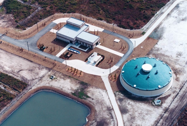 Aerial photo of Cecil Commerce Center Water Treatment Plant