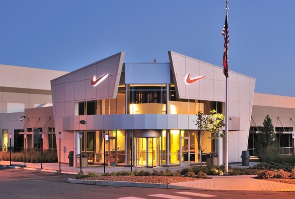 Exterior of Nike Distribution Center entry