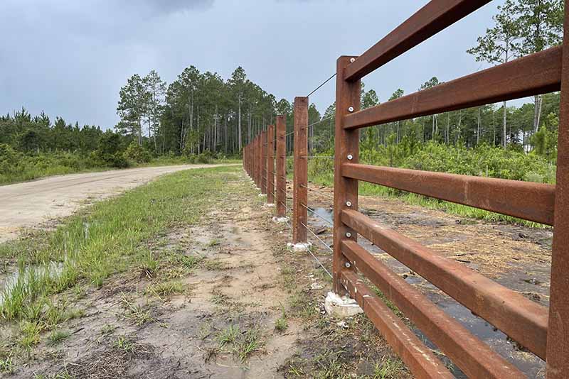 Phase 1 of the White Oak project featured more than 10 miles of fortified fencing.
