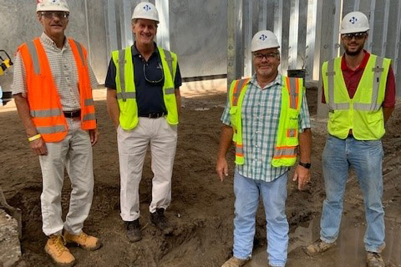 Haskell’s project leadership team is, from left, Senior Project Manager Jason Heuler, Project Director Shawn Hiester, Superintendent Rick Craven and Assistant Project Manager Mike Burkhardt.