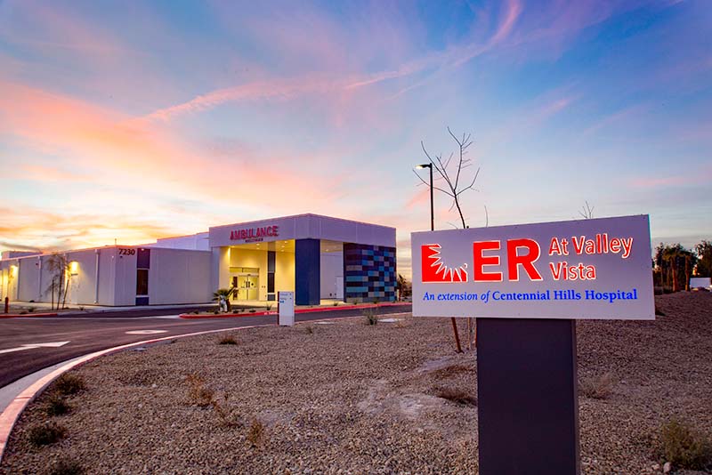 The ER at Valley Vista features advanced imaging services, such as computed tomography (CT), ultrasound, and X-ray, and on-site laboratory decontamination room with showers.