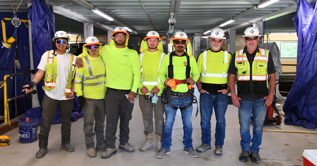 Haskell team members took a break from early work packages at the City Creek WTP for a photo. 