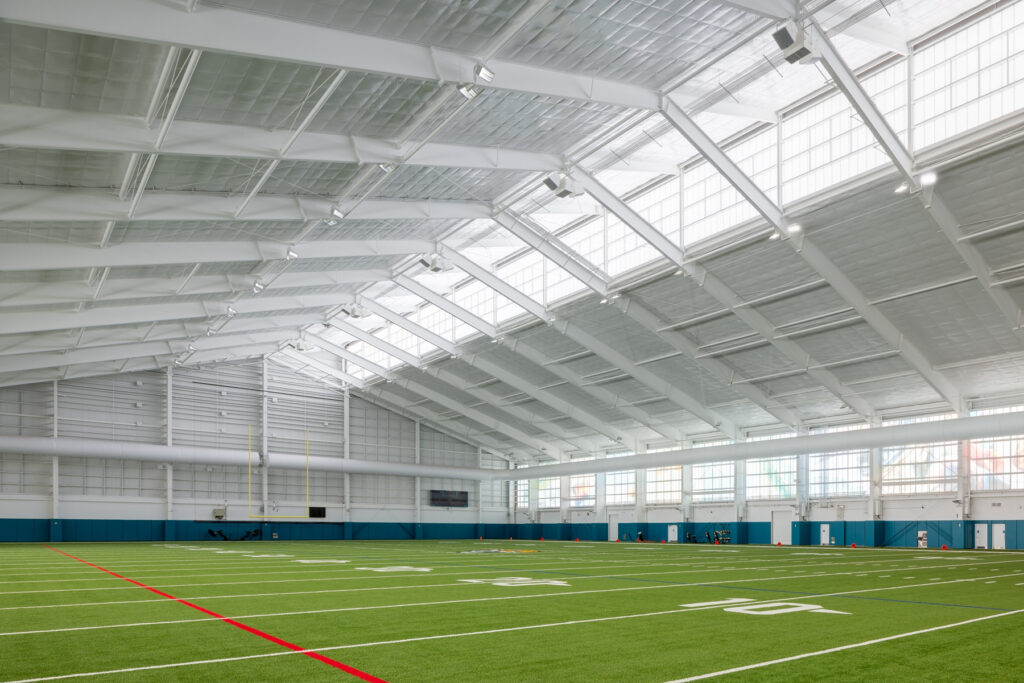 The Jacksonville Jaguars’ new indoor practice facility is part of the Miller Electric Center