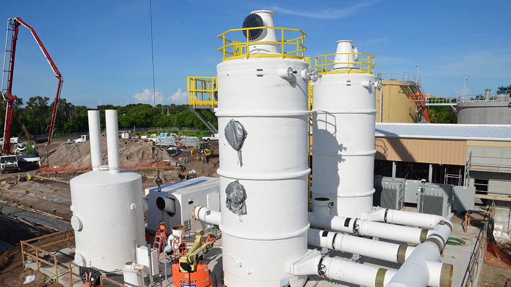 Machinery at Southwest Water Reclamation Facility in St. Petersburg