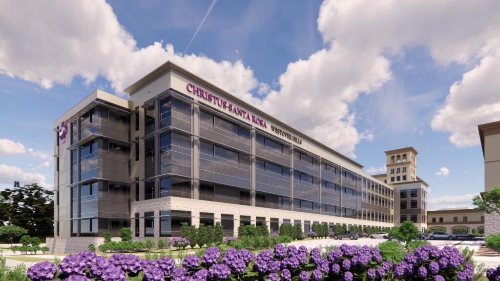 CHRISTUS Health patient tower rendering|||