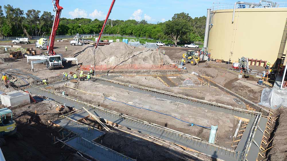 Self-performed components of the project including concrete and earthwork.|
