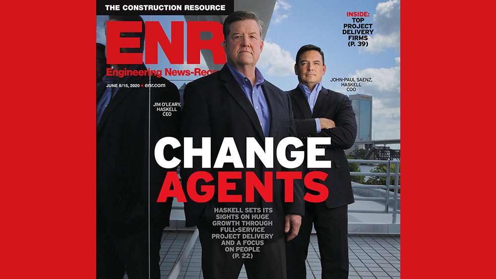Haskell leadership on the cover of ENR Magazine.|Haskell leadership on the cover of ENR Magazine.||