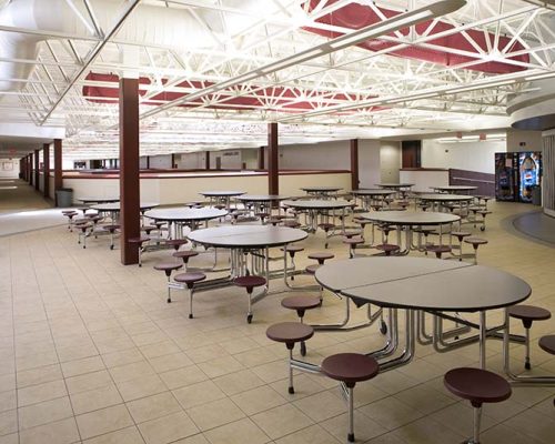 Interior photo of Astronaut High School dining area