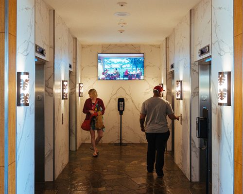 Hale Koa Hotel elevator lobby