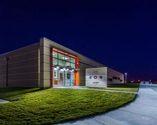 MSST Houston nighttime exterior