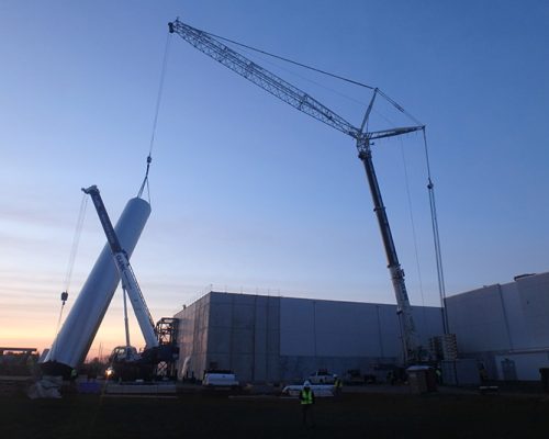 Construction photo of Hood Dairy Facility