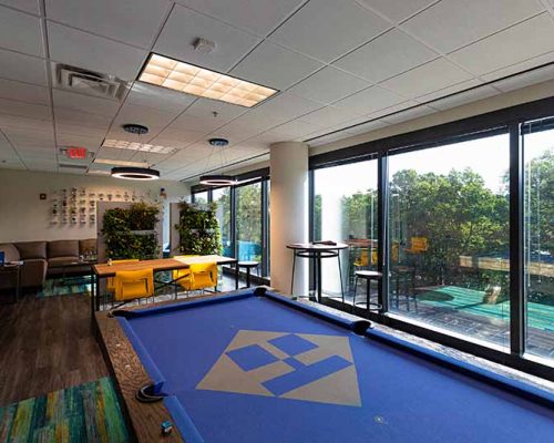 Recreation area in the Atlanta office