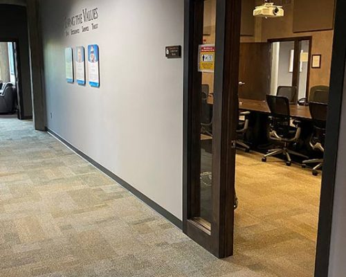 Hallway in the Beloit office