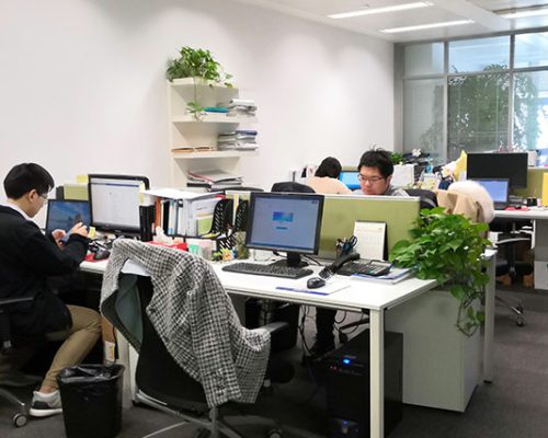 Haskell employees at work in the Shanghai office