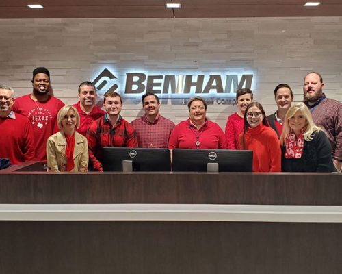 Oklahoma City employees "wear the red" in support of the American Heart Association