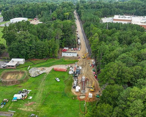Mount Holly Pump Station and Dual Force Mains - Project Profile Site Photo