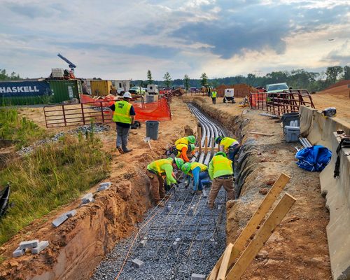 Mount Holly Pump Station and Dual Force Mains - Project Profile Site Photo