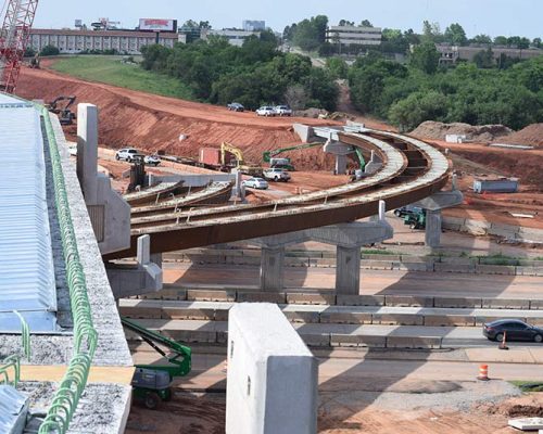 I-235 Broadway Extension Corridoe Widening and I-44 Exchange under construction