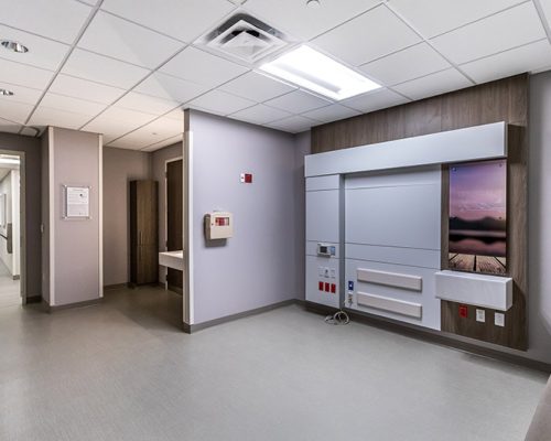Interior rendering of maternity suites