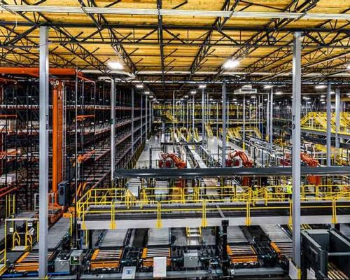 Interior of Big Lots! Distribution Center