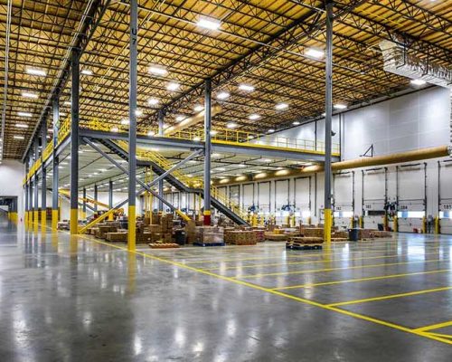 Interior of Big Lots! Distribution Center