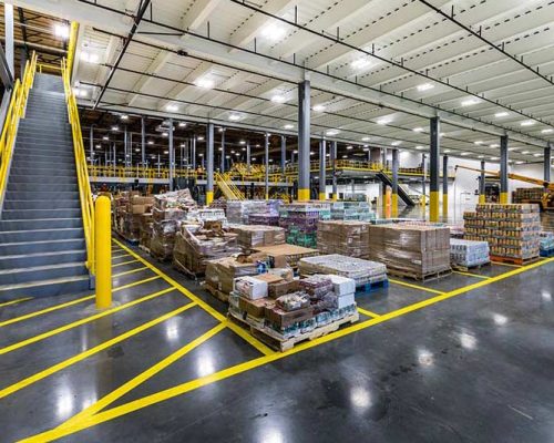 Interior of Big Lots! Distribution Center