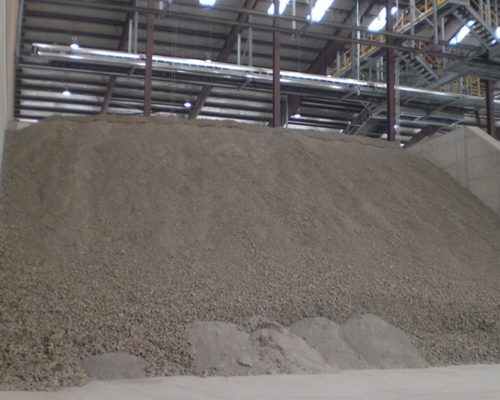 Raw material storage