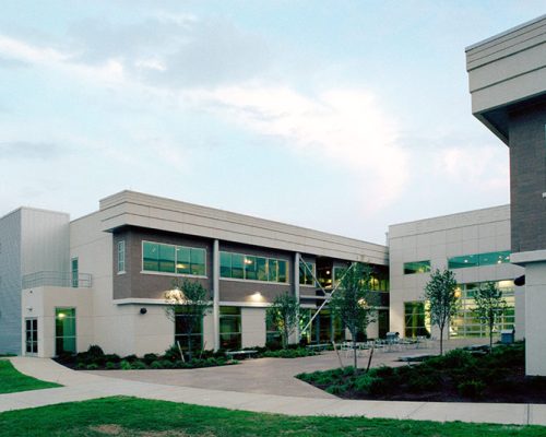 Courtyard in the GE Aviation Learning Center.