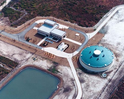 Aerial photo of Cecil Commerce Center Water Treatment Plant