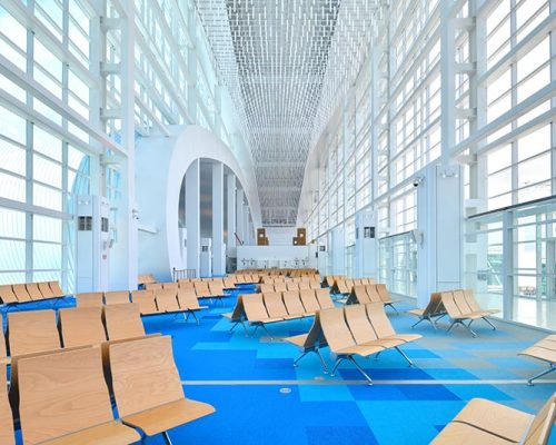 Interior of NCL passenger terminal