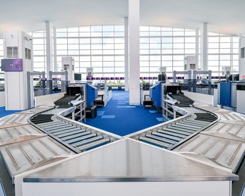 Interior of NCL passenger terminal baggage area