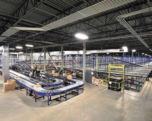 Interior operations area of Nike Distribution Center