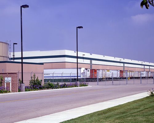 Exterior of Procter & Gamble Distribution Center truck entrance