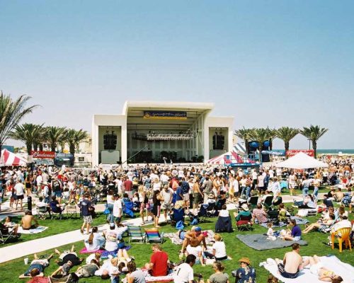 A crowded concert at Sea Walk Pavilion