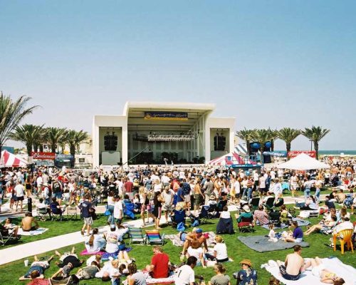 A crowded concert at Sea Walk Pavilion