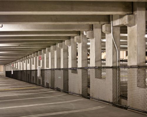 Interior of UCF Parking Garage