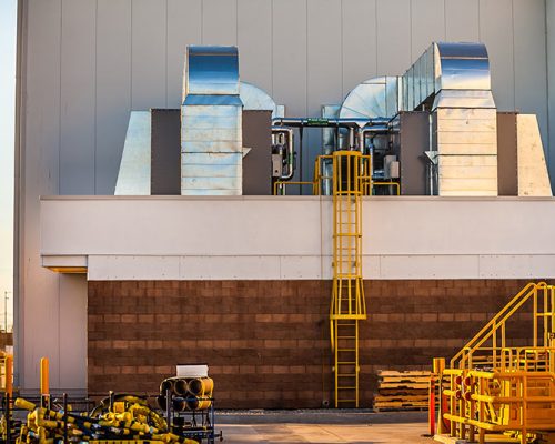 Exterior mechanical area of Collins Aerospace